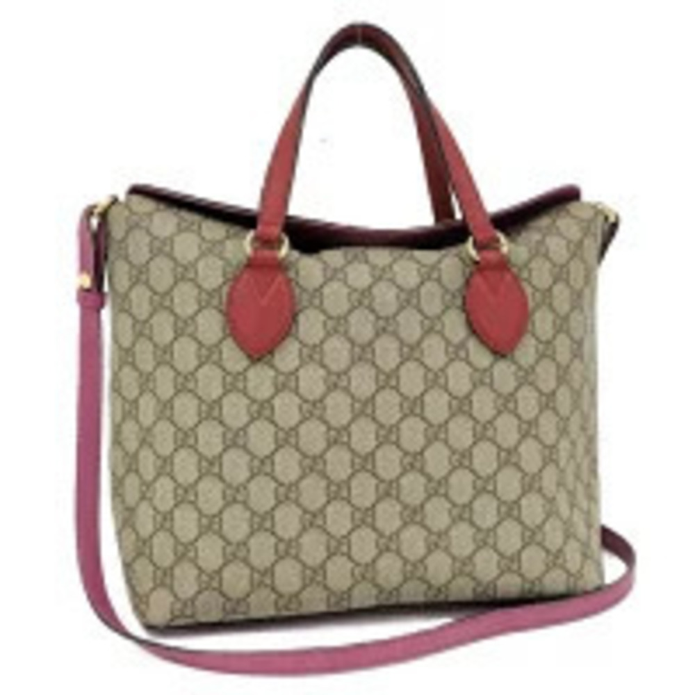 Gucci bag GG Supreme leather brown